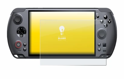 Image of the device GPD Win 5 with a wide variety of screen protectors.