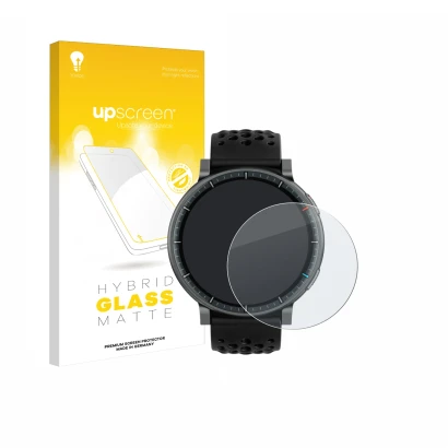 Front side of a product packaging with the brand logo upscreen. Next to it is the device Amazfit Active Max shown with the cor