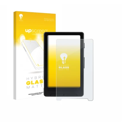 Front side of a product packaging with the brand logo upscreen. Next to it is the device Xteink X4 shown with the correspondin