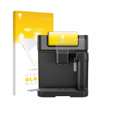 Front side of a product packaging with the brand logo upscreen. Next to it is the device Grundig KVA 7230 shown with the corre