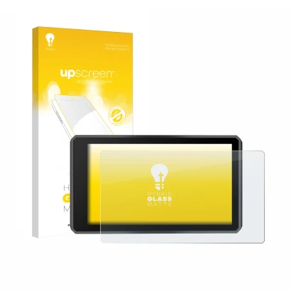 Front side of a product packaging with the brand logo upscreen. Next to it is the device Garmin zumo XT3 4.7" shown with the c