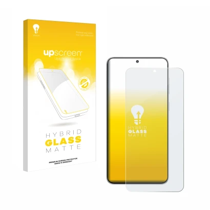 Front side of a product packaging with the brand logo upscreen. Next to it is the device Samsung Galaxy M56 shown with the cor