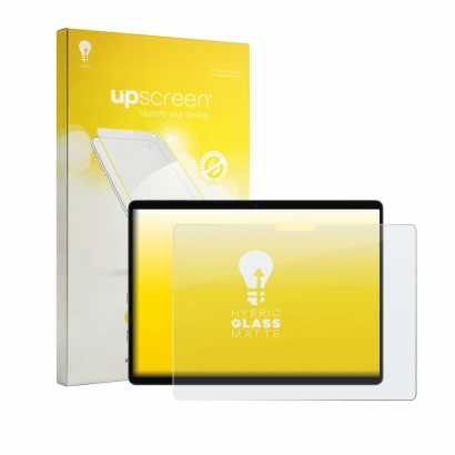 Front side of a product packaging with the brand logo upscreen. Next to it is the device Microsoft Surface Pro 13 2026 shown w