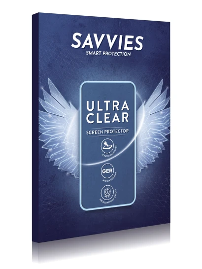 Front side of a product packaging with the brand logo Savvies