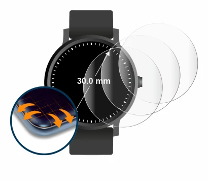 Image of the device Watches (Circular, ø: 30 mm) with a wide variety of screen protectors.
