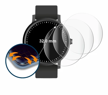 Image of the device Watches (Circular, ø: 32 mm) with a wide variety of screen protectors.