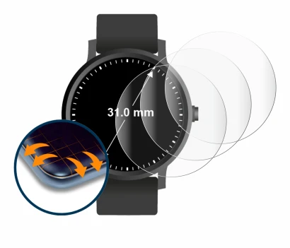 Image of the device Watches (circular, ø: 31 mm) with a wide variety of screen protectors.