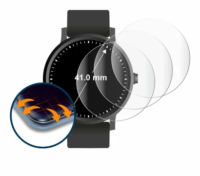 Image of the device Watches (Circular, ø: 41 mm) with a wide variety of screen protectors.