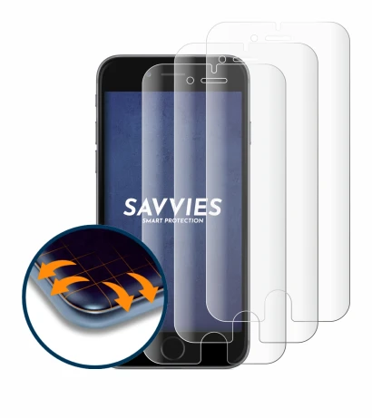 Image of the device Apple iPhone 6S with a wide variety of screen protectors.