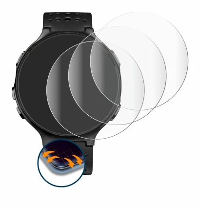 Image of the device Garmin Forerunner 235 with a wide variety of screen protectors.
