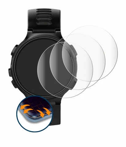 Image of the device Garmin Forerunner 735XT with a wide variety of screen protectors.