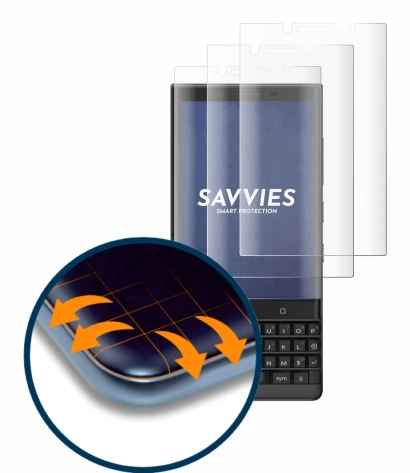 Image of the device BlackBerry Key2 with a wide variety of screen protectors.