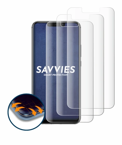 Image of the device Huawei Mate 20 lite with a wide variety of screen protectors.