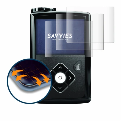 Image of the device Medtronic Minimed 640G with a wide variety of screen protectors.