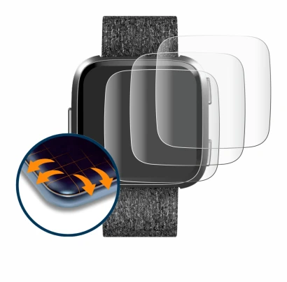 Image of the device Fitbit Versa Special Edition with a wide variety of screen protectors.