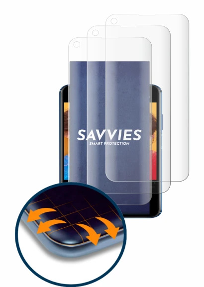 Image of the device Huawei Nova 5T with a wide variety of screen protectors.