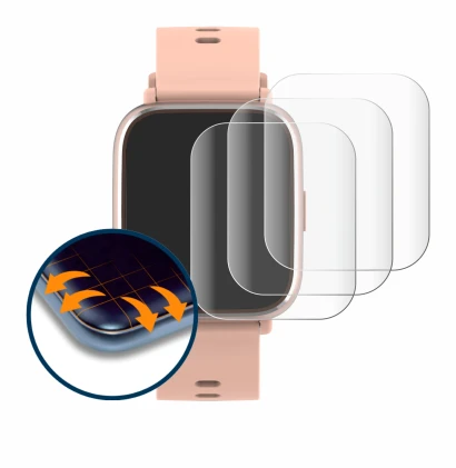 Image of the device Denver SW-161 with a wide variety of screen protectors.