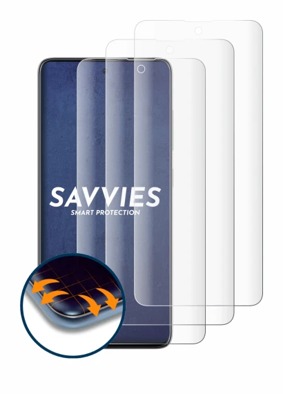 Image of the device Samsung Galaxy A51 with a wide variety of screen protectors.