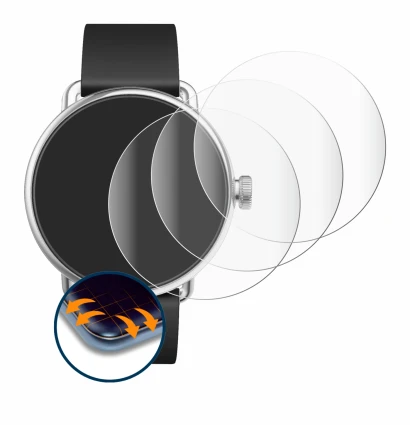Image of the device Withings ScanWatch (38 mm) with a wide variety of screen protectors.