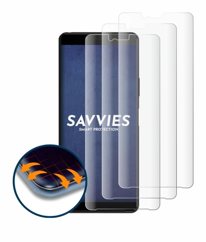 Image of the device Sony Xperia 10 II with a wide variety of screen protectors.