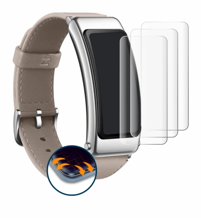 Image of the device Huawei TalkBand B6 with a wide variety of screen protectors.
