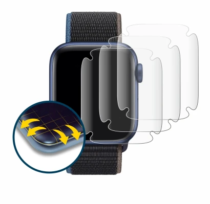 Image of the device Apple Watch Series 6 (40 mm) with a wide variety of screen protectors.