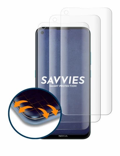 Image of the device Nokia 5.4 with a wide variety of screen protectors.