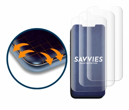 Image of the device Apple iPhone 13 Pro Max with a wide variety of screen protectors.