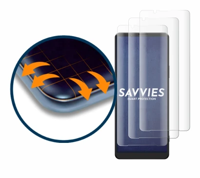 Image of the device Sony Xperia 1 III with a wide variety of screen protectors.