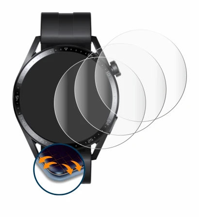 Image of the device Huawei Watch GT 3 (46 mm) with a wide variety of screen protectors.
