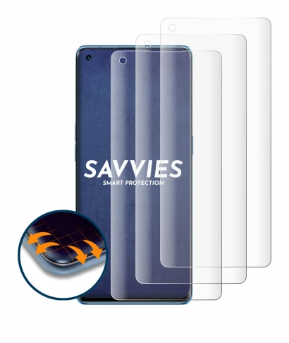 Image of the device Oppo Reno 6 Pro 5G (Snapdragon) with a wide variety of screen protectors.