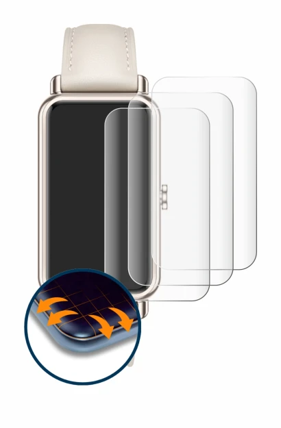 Image of the device Huawei Watch Fit mini with a wide variety of screen protectors.