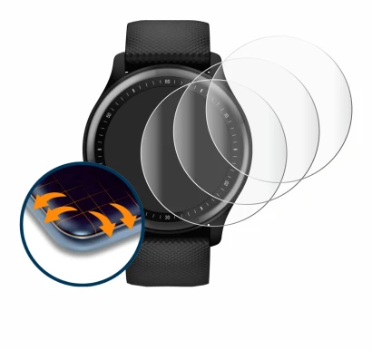 Image of the device Garmin Vivomove Sport with a wide variety of screen protectors.