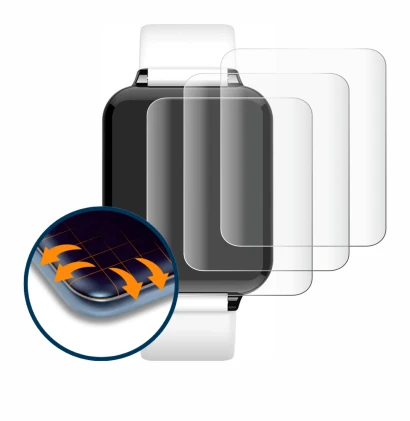 Image of the device Hero Band III with a wide variety of screen protectors.