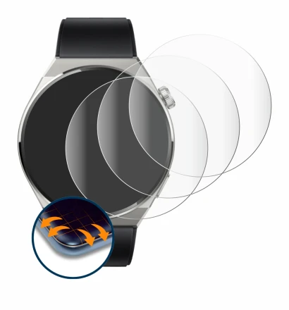 Image of the device Huawei Watch GT 3 Pro Titanium (46mm) with a wide variety of screen protectors.
