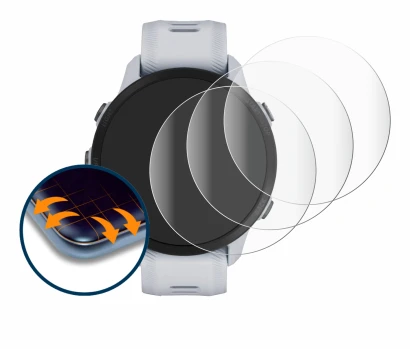 Image of the device Garmin Forerunner 955 with a wide variety of screen protectors.