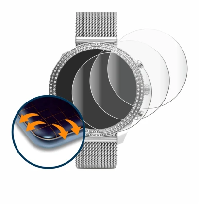 Image of the device Fossil Stella (6. Gen) with a wide variety of screen protectors.