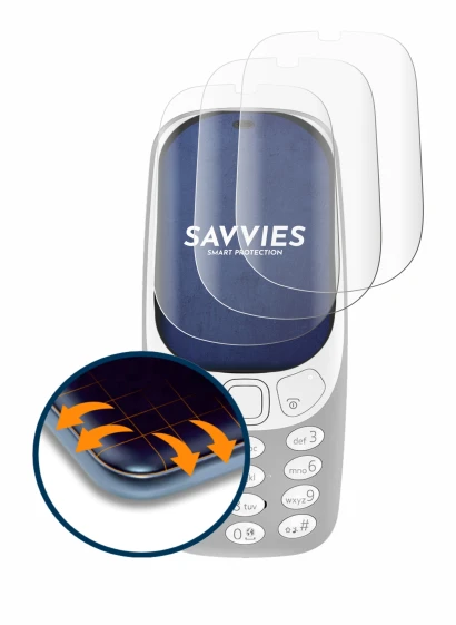 Image of the device Nokia 3310 (2017) with a wide variety of screen protectors.