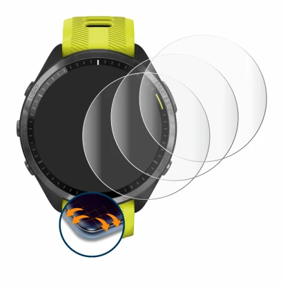 Image of the device Garmin Forerunner 965 with a wide variety of screen protectors.