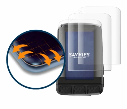 Image of the device Wahoo Elemnt Roam 2 with a wide variety of screen protectors.