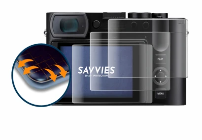 Image of the device Leica Q3 with a wide variety of screen protectors.