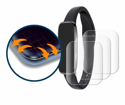 Image of the device Xiaomi Redmi Watch 3 with a wide variety of screen protectors.