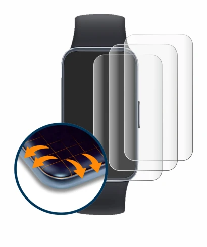 Image of the device Huawei Band 8 with a wide variety of screen protectors.