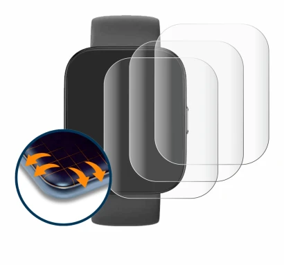 Image of the device Huami Amazfit Bip 5 with a wide variety of screen protectors.