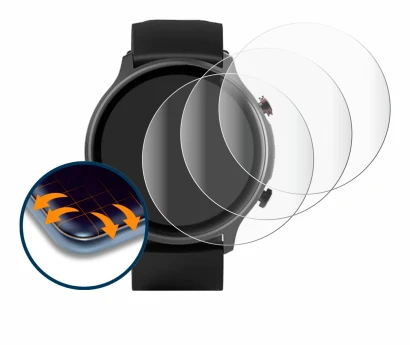 Image of the device Hama Fit Watch 6910 with a wide variety of screen protectors.