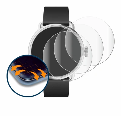 Image of the device Withings ScanWatch 2 (38 mm) with a wide variety of screen protectors.