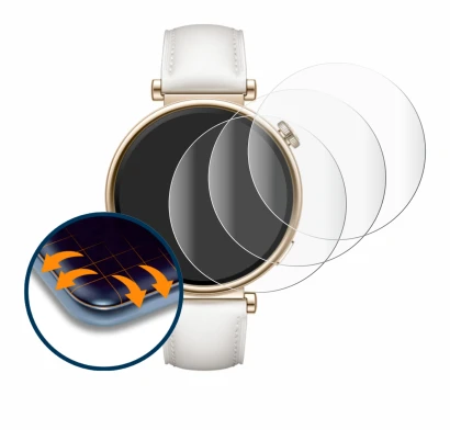 Image of the device Huawei Watch GT 4 (41mm) with a wide variety of screen protectors.
