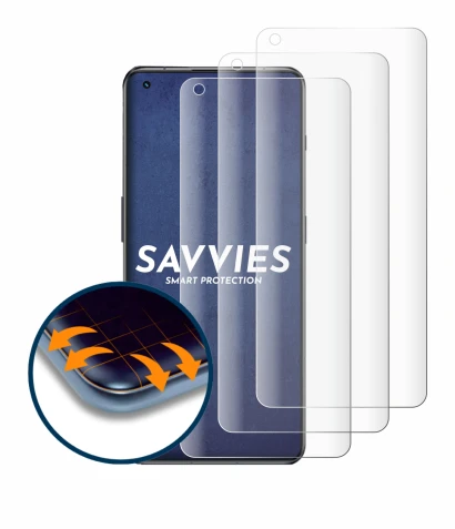 Image of the device OnePlus 11 with a wide variety of screen protectors.