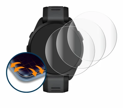 Image of the device Garmin Forerunner 165 with a wide variety of screen protectors.