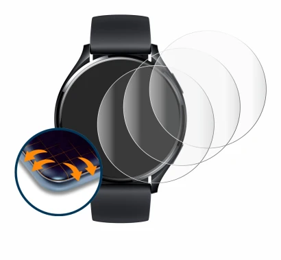 Image of the device Xiaomi Watch 2 with a wide variety of screen protectors.